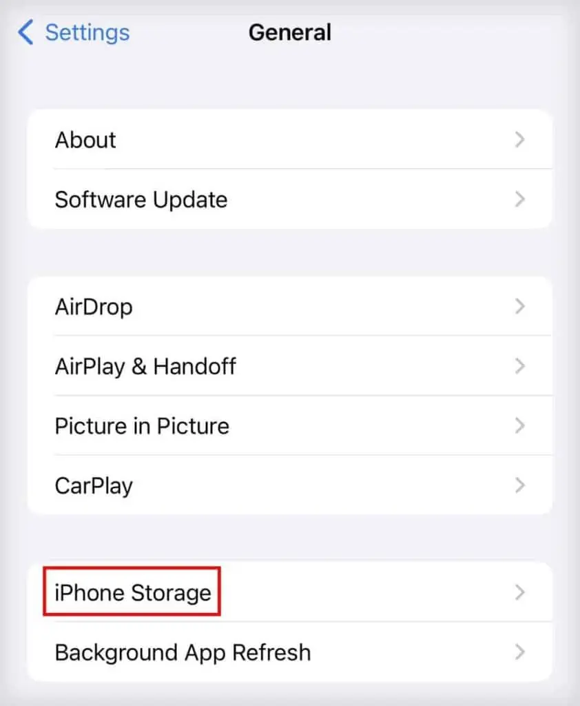 How to Free Up Space on iPhone (Detailed Guide) 28 general-iphone-storage-842x1024