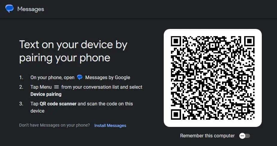 google-messages-qr-code