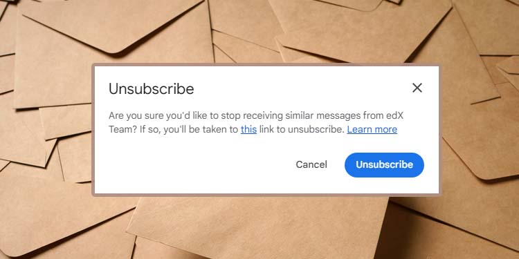 how to unsubscribe from emails