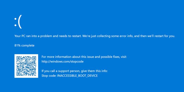 How to Fix Inaccessible Boot Device? 18 Possible Ways - Tech News Today