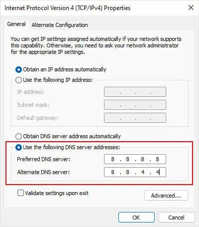 internet-protocol-version-4-use-the-following-dns-server-addresses