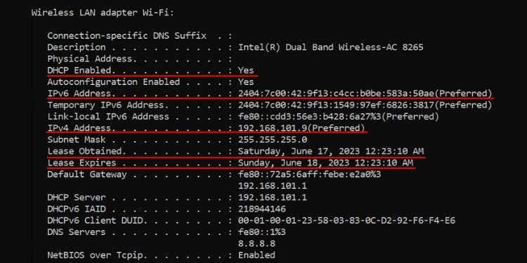 How to Release and Renew an IP Address 4 ipconfig all