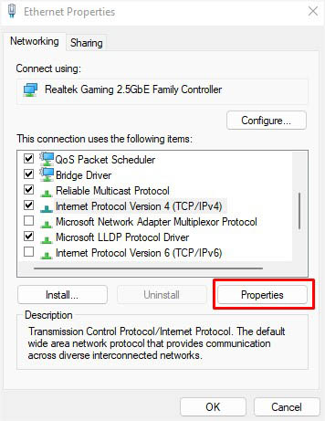 ipv4 properties