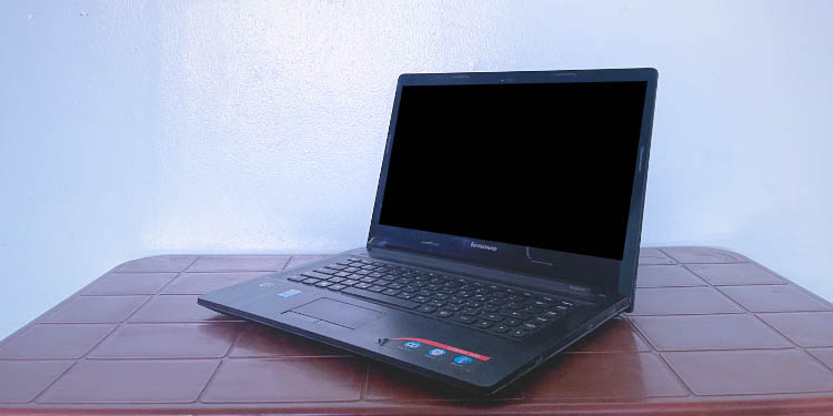 lenovo laptop black screen