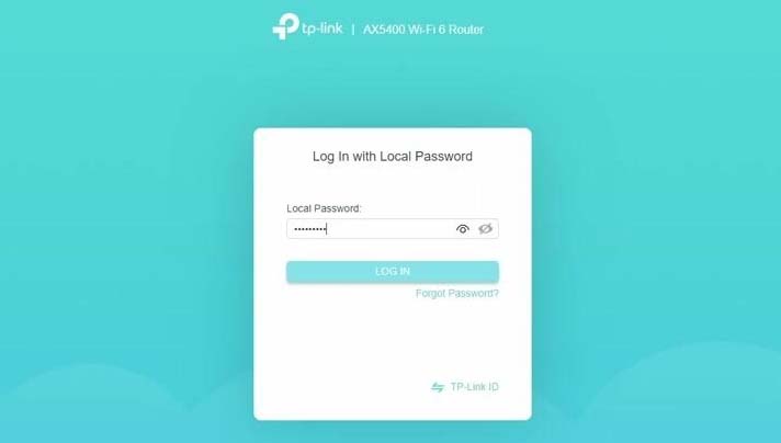 login to tplink router portAL