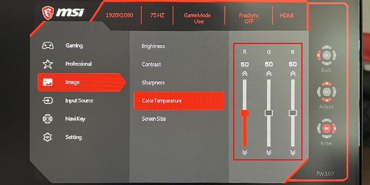 How to Calibrate Your Monitor? Detailed Guide 4 monitor-color-temperature-RGB-value