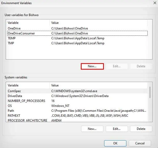 new-user-variable