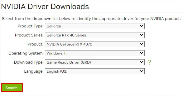 nvidia driver download monitor blinking on and off