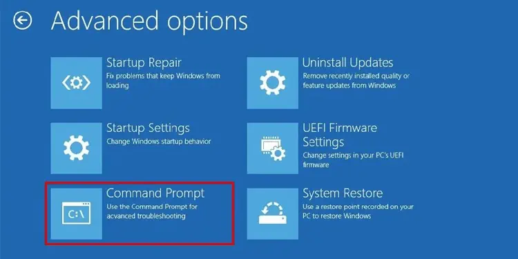 4 Ways to Fix Password is Incorrect in Windows 18 open-command-prompt-from-windows-recovery-environment
