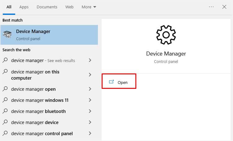 open device manager in safe mode