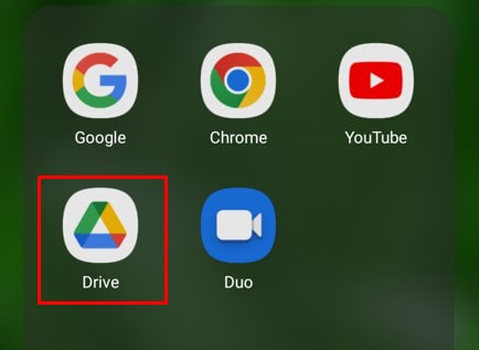 open-google-drive-on-your-phone