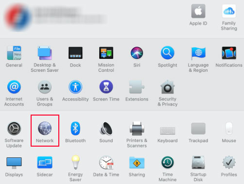 open network settings check router ip address