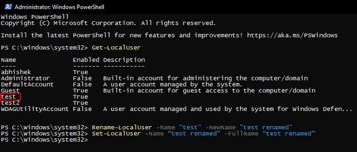 powershell-get-rename-set-fullname-localuser