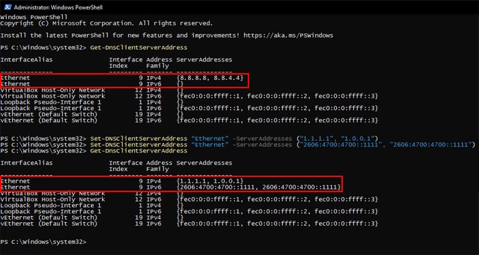 powershell-get-set-dnsclientserveraddress-ethernet-ipv4-and-ipv6