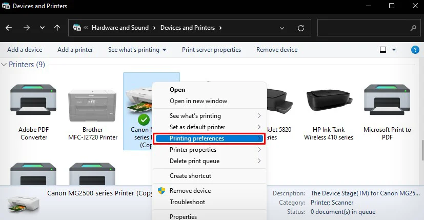 printing-preference-of-canon-printer-1