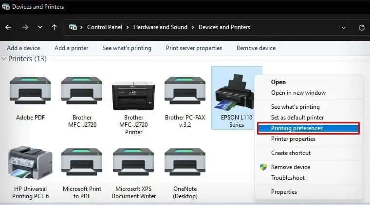 printing-preference-of-epson-printer