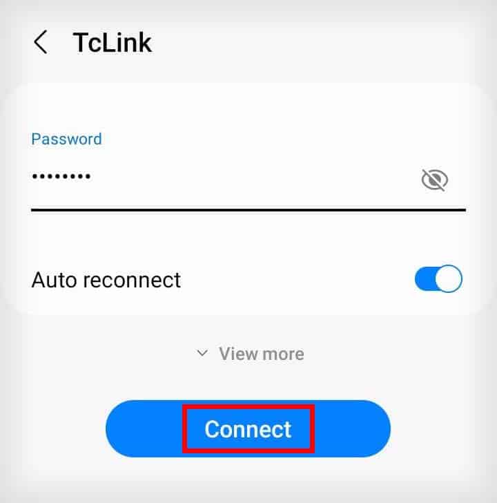 reconnect to a wifi network