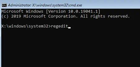 4 Ways to Fix Password is Incorrect in Windows 19 regedit-in-cmd-1
