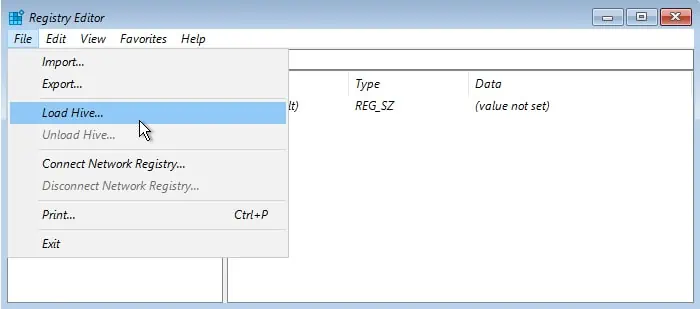 How to Reset Administrator Password in Windows 16 registry-editor-hklm-load-hive-advanced-startup