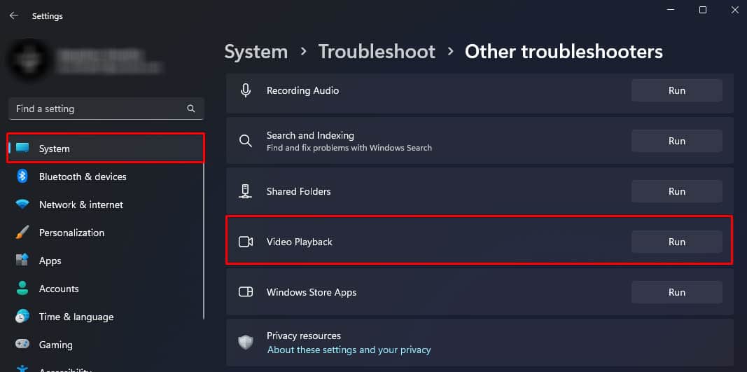 run video play back troubleshooter video stuttering windows