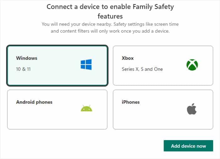 select-windows-and-click-add-device-now