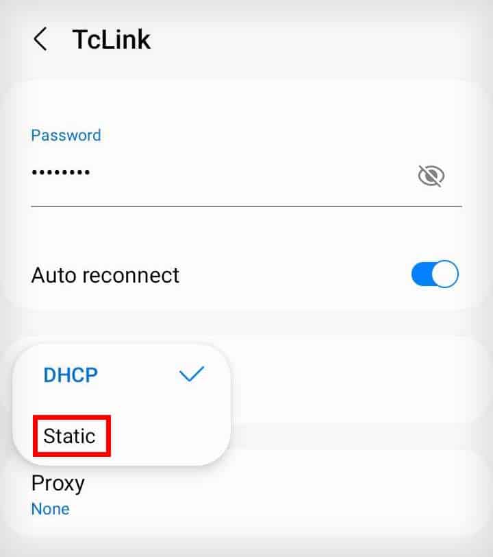 set static ip address