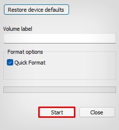 start-formatting