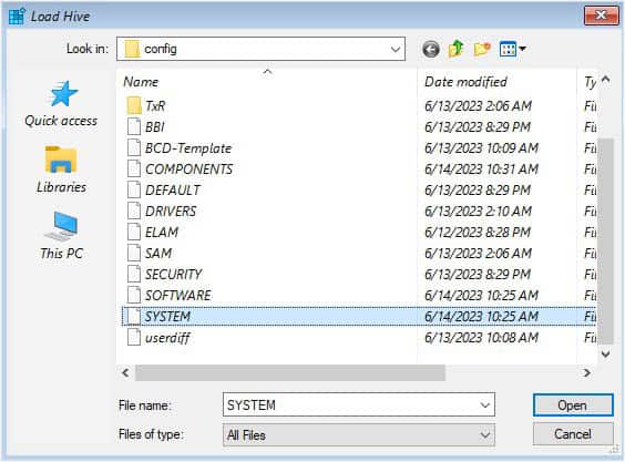system file in os drive