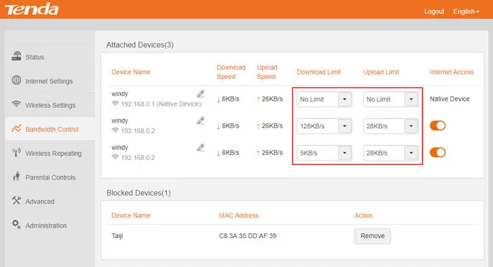 How to Prioritize Devices on Wi-Fi 12 tenda-bandwidth-control-download-upload-limit