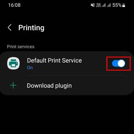 toggle-on-default-print-service
