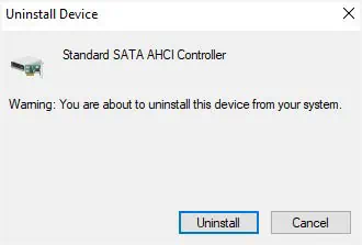 How to Fix Inaccessible Boot Device? 18 Possible Ways 61 uninstall-button-to-uninstall-sata-ahci-controller