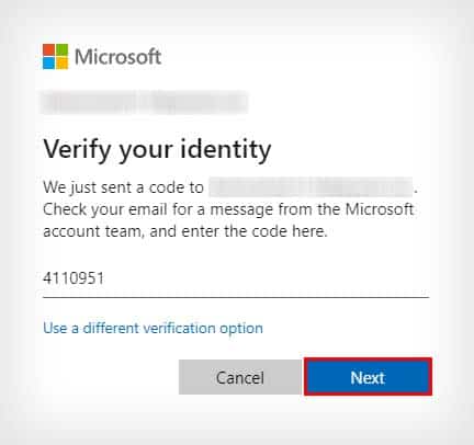 verify your identity microsoft