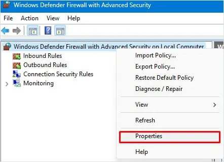 How to Disable Firewall on Windows? 5 Best Ways 26 windows-defender-with-advanced-security-properties