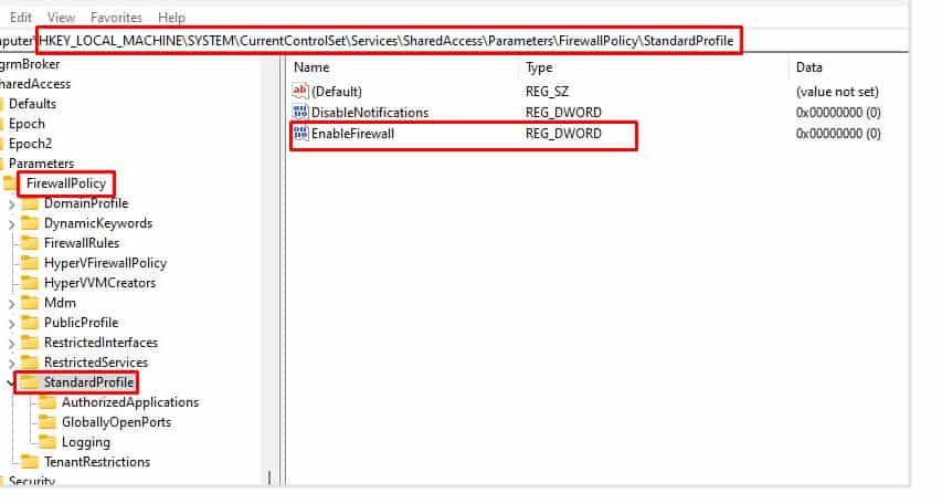 windows defenner firewall