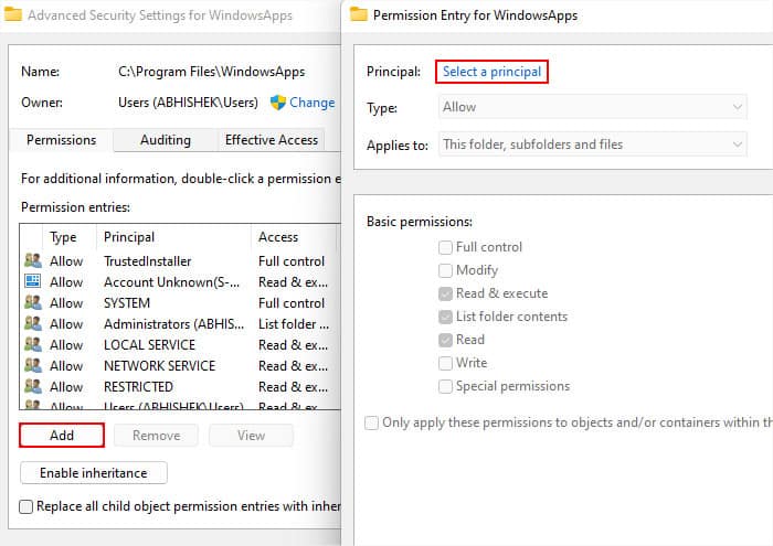 windowsapps-advanced-security-add-permission-entry-select-a-principal