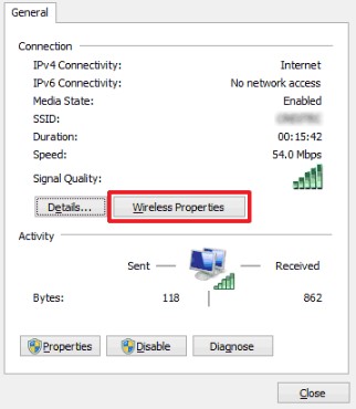 wireless properties forget wifi