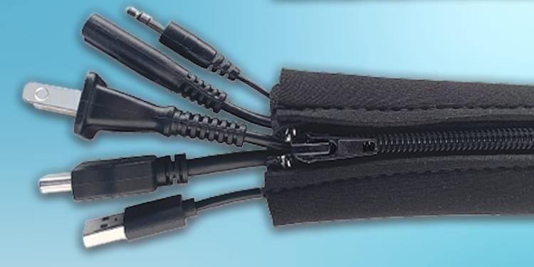 8 Cable Management Tips for Tidiest Setup 6 zipped-cable-sleeve