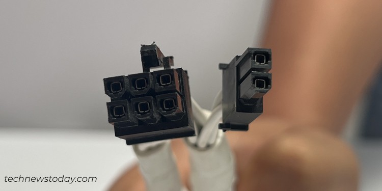 Understanding Power Supply Connectors: All Types Explained 14 6 2 setup in pcie