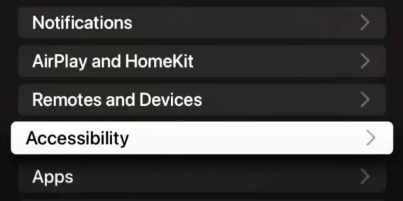 How to Get Rid of Closed Caption on TV 20 accessibility-apple-tv