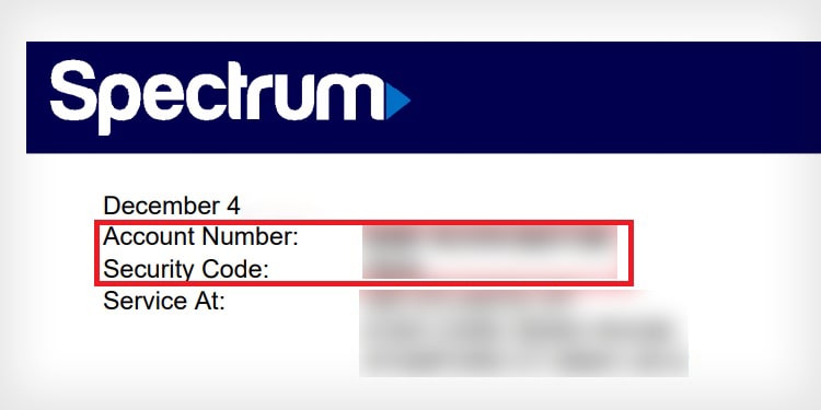 How to Cancel My Spectrum Account 2 account-number-and-security-code-of-spectrum