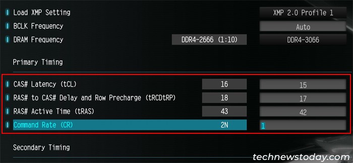 asrock-dram-configuration-cas-latency-tcl-ras-to-cas-delat-trcd-row-precharge-trp-ras-active-time-tras-command-rate-cr