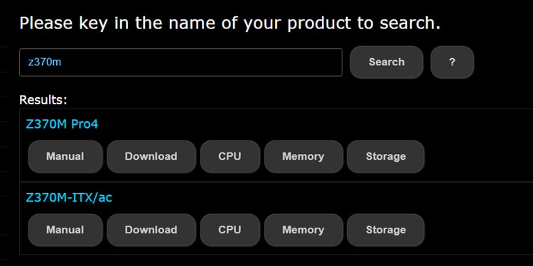 asrock motherboard search z370