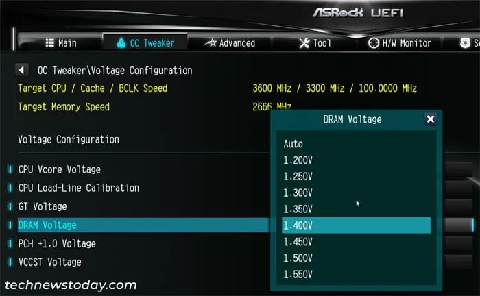 How to Enable XMP on ASRock Motherboard BIOS 12 asrock-oc-tweaker-voltage-configuration-dram-voltage