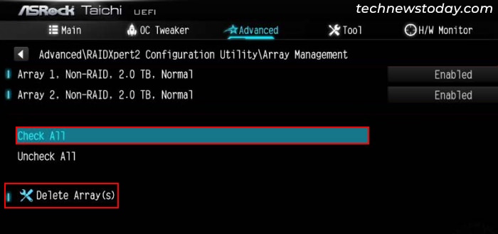 asrock-taichi-advanced-raidxpert2-configuration-utility-array-management-delete-array-check-all