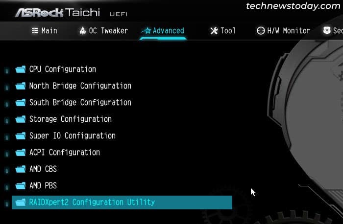 asrock-taichi-raidxpert2-configuration-utility