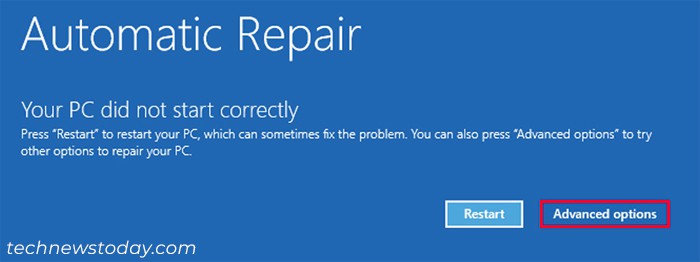 automatic-repair-your-pc-did-not-start-correctly-advanced-options
