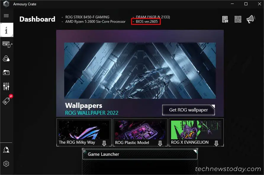 How to Check BIOS Version on ASUS? 5 Proven Ways 10 bios-ver-in-armoury-crate