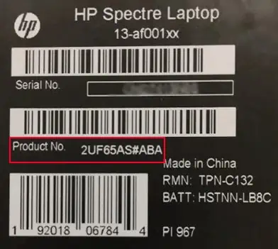 check-product-id-hp-laptop
