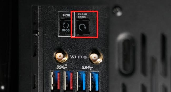 clear cmos button