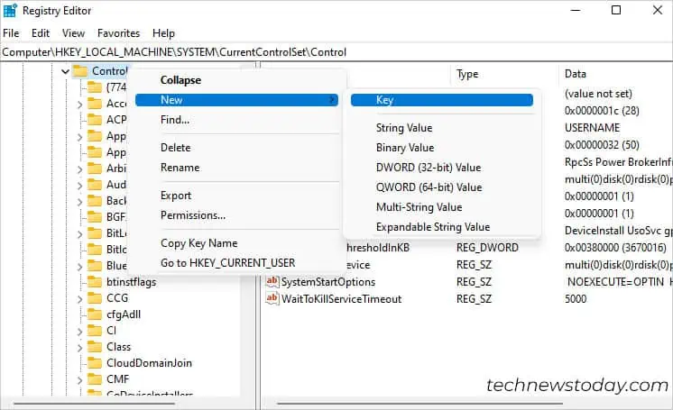 How to Remove Write Protection on USB Drive? 11 control-new-key